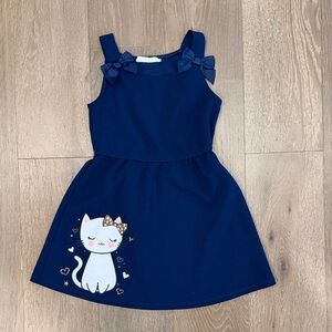 Beautees girls cat dress. Size:4T. Gently Used.